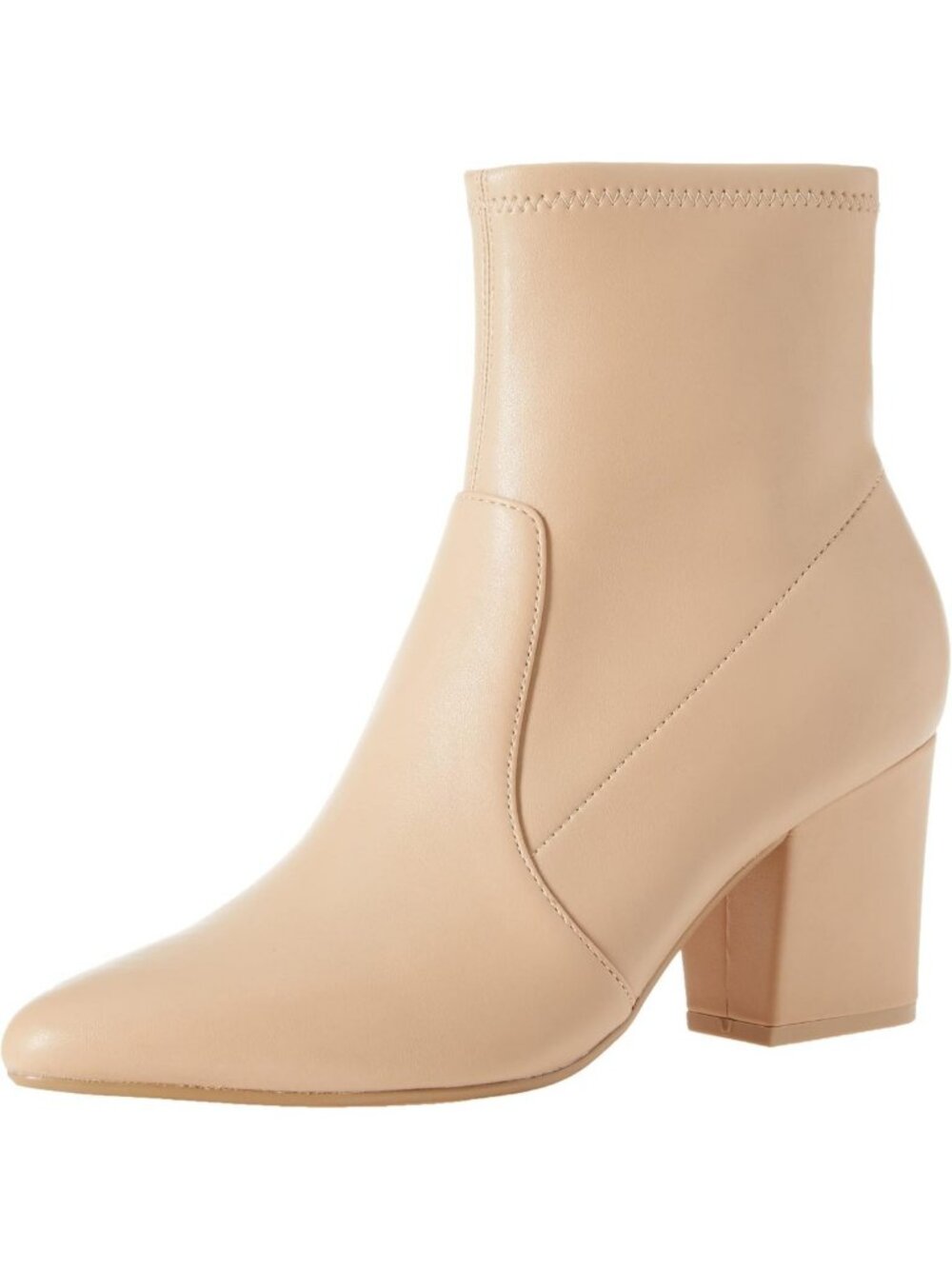 Fitted Stretch Ankle Heel Boots for Women - Stylish Pointed Toe Design